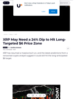 XRP May Need a 24% Dip to Hit Long-Targeted $6 Price Zone - U.Today
