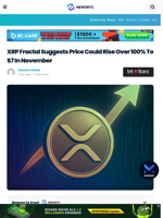 XRP Fractal Suggests Price Could Rise Over 100% To $7 In November