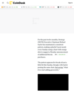 Big Strategy (MSTR) News Coming Tomorrow?