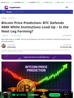Bitcoin Price Prediction: BTC Defends $88K While Institutions Load Up - Is the Next Leg Forming?