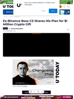 Ex-Binance Boss CZ Shares His Plan for $1 Million Crypto Gift