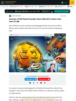 Ross Ulbricht Auction Nets $1.8M in Bitcoin
