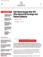 SoFi Stock Surges Over 10% on Record Q3 Earnings, Raised Guidance