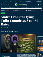 Andre Cronje’s Flying Tulip Completes $200M Raise - Crypto Daily