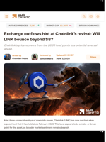 Chainlink ready to bounce? LINK sees drop in exchange reserves