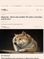 Dogecoin - Here's why another 20% price correction may be next - AMBCrypto