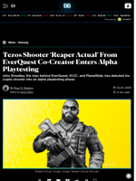 Tezos Shooter ‘Reaper Actual’ From EverQuest Co-Creator Enters Alpha Playtesting - Decrypt