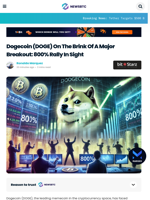 Dogecoin (DOGE) On The Brink Of A Major Breakout: 800% Rally In Sight