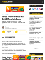 Moltbot Founder Warns of Fake CLAWD Meme Coin Scams