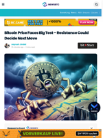 Bitcoin Price Faces Big Test – Resistance Could Decide Next Move