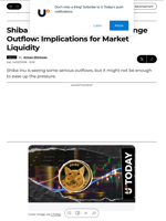 Shiba Inu's 140 Billion SHIB Exchange Outflow: Implications for Market Liquidity - U.Today