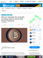 Bitcoin Headed for Smooth Landing Above $130,000, Expert Predicts ⋆ ZyCrypto