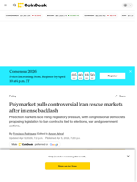 Polymarket pulls controversial Iran rescue markets after intense backlash