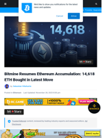 Bitmine Resumes Ethereum Accumulation: 14,618 ETH Bought in Latest Move | Bitcoinist.com
