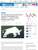 Are Whales and Institutional Players Still Bullish on Bitcoin? — Here’s What Market Data Says‬ ⋆ ZyCrypto