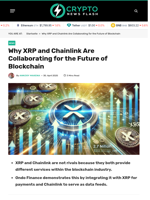 Why XRP and Chainlink Are Collaborating for the Future of Blockchain - Crypto News Flash