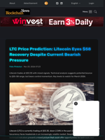 LTC Price Prediction: Litecoin Eyes $58 Recovery Despite Current Bearish Pressure - Blockchain.News