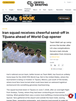 Iran squad receives cheerful send-off in Tijuana ahead of World Cup opener