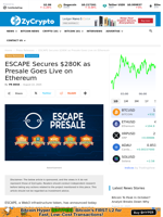 ESCAPE Secures $280K as Presale Goes Live on Ethereum