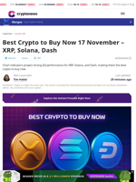 Best Crypto to Buy Now – XRP, Solana and Dash