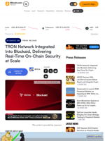 TRON Network Integrated Into Blockaid, Delivering Real-Time On-Chain Security at Scale – Press release Bitcoin News