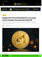 Dogecoin Faces Breakdown as Long-Term Holders Accelerate Sell