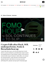 Crypto Falls after Hack, SOL underperforms, Sonic & Berachain heat up - Decrypt