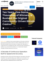 Ten Years, One Game, Thousands of Winners: Is Bustabit the Original Community-Driven Bitcoin Casino? | Live Bitcoin News