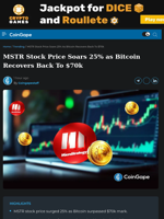 MSTR Stock Price Soars 25% as Bitcoin Recovers Back To $70k