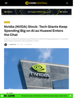 Nvidia (NVDA) Stock: Tech Giants Keep Spending Big on AI as Huawei Enters the Chat - CoinCentral