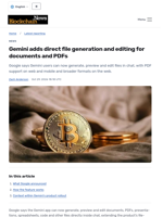 Gemini adds direct file generation and editing for documents and PDFs - Blockchain.News