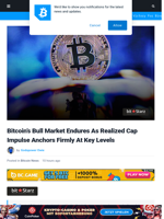 Bitcoin’s Bull Market Endures As Realized Cap Impulse Anchors Firmly At Key Levels | Bitcoinist.com