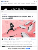 3 Major Token Unlocks Set to Hit the Crypto Market This Week