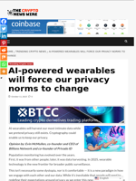AI-powered wearables will force our privacy norms to change - The Crypto News Wire