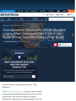 Grandparents Stuck with $169K Student Loans After Grandson Can't Get A Job – Suze Orman Says Refinance The Home  - Benzinga