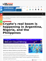 Crypto’s real boom is happening in Argentina, Nigeria, and the Philippines - The Crypto News Wire