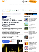 Binance Urges Immediate Action With 4 Hardcore Tools to
Protect Crypto Accounts