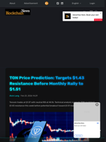 TON Price Prediction: Targets $1.43 Resistance Before Monthly Rally to $1.51 - Blockchain.News
