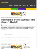 Beyond Wearables: How Vyvo is Building the Future of Privacy-First Health AI