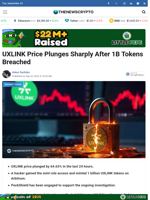 UXLINK Price Plunges Sharply After 1B Tokens Breached - TheNewsCrypto