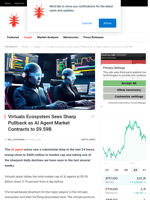 Virtuals Ecosystem Sees Sharp Pullback as AI Agent Market Contracts to $9.59B - NullTX