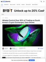 Korean Crypto Listings May Be Driven by a Few Big Players