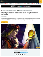 Digital Asset Treasuries That Just Hodl Get It Wrong