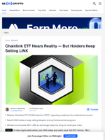 Chainlink ETF Nears Approval But Retail Selling Persists