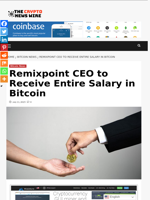 Remixpoint CEO to Receive Entire Salary in Bitcoin - The Crypto News Wire