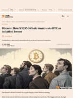Bitcoin: How $335M whale move tests BTC as inflation looms - AMBCrypto