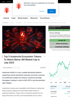 Top 5 Avalanche Ecosystem Tokens To Watch Below 3M Market Cap In July 2025 - NullTX