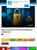 Ripple Joins Forces with Ctrl Alt For Middle East Custody Push