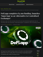 Defi.app completes $4 mn funding, launches 'SuperApp'