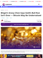 Bitget Says Gold’s Bull Run Isn’t Over — Bitcoin Undervalued